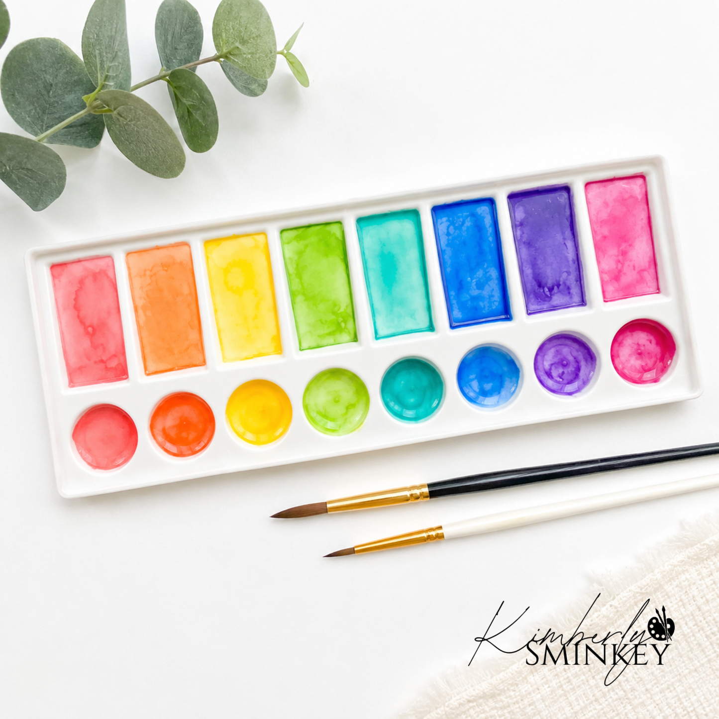 Artist Paint Palette | 16-Well Plastic Mixing Palette | 4.25" x 12"