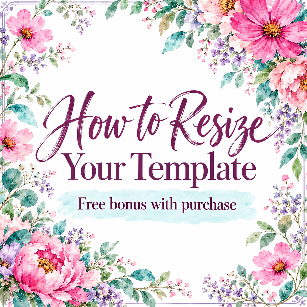 Hydrangea Flower Painting Practice Pack | Watercolor & Acrylic Digital Download