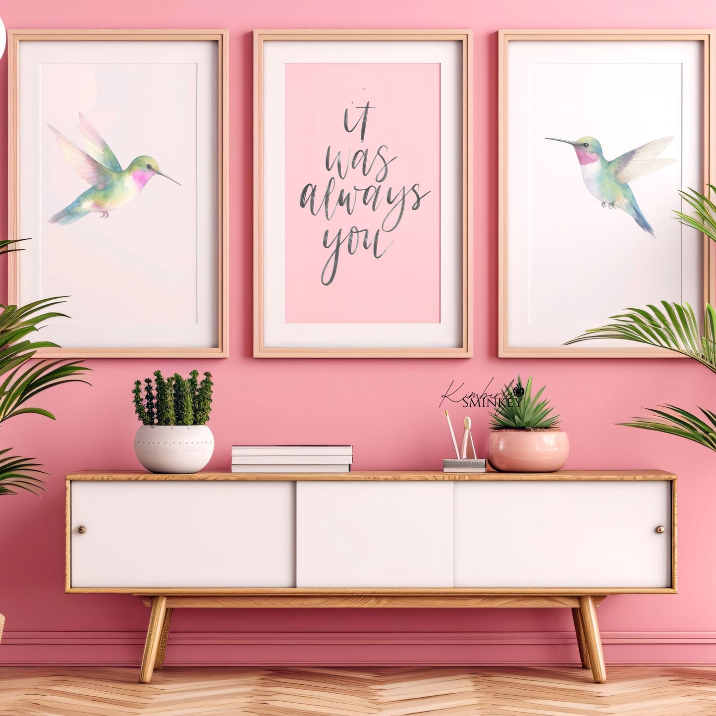 “It Was Always You” Hand Lettered Phrase | Printable Word Art Template