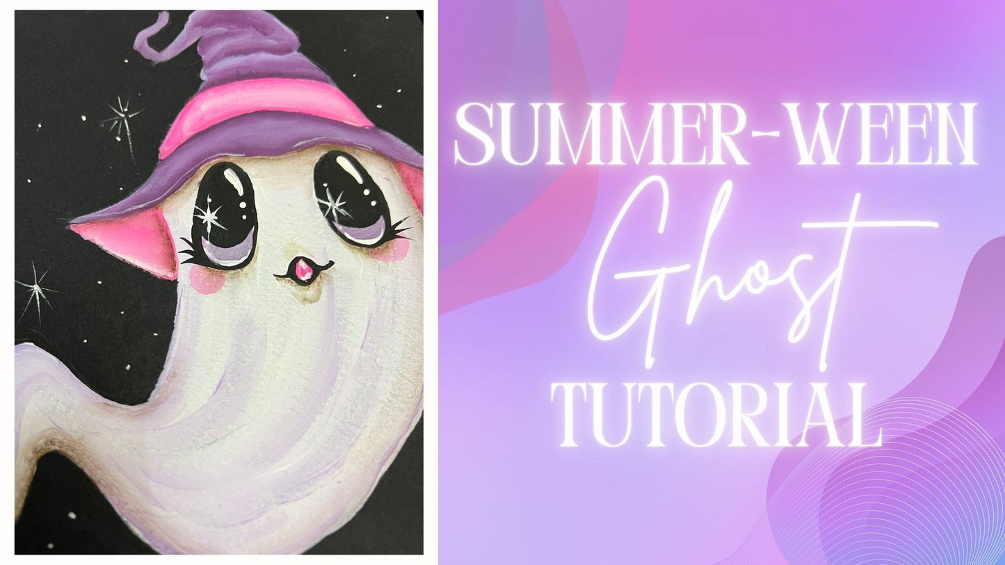 BooJee Ghost Halloween Paint Party Template | Traceable PDF | Personal Use Template | Commercial Use for Members